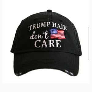 Trump hair don't care ball cap ( Donald Trump)